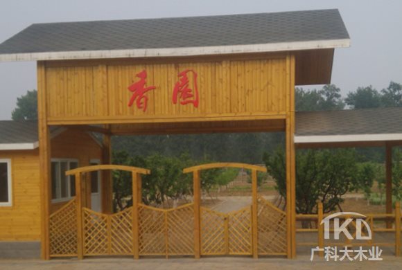 防腐木门头-门楼